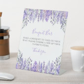 Purple Bouquet Flower Bar Sockelschild (In SItu)