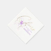 Purple Bow Cheers To The Future Mrs Bridal Shower Serviette (Ecke)