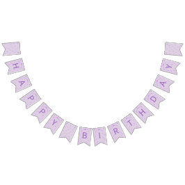 Purple Bow Coquette Birthday  Wimpelkette