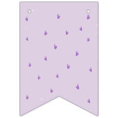 Purple Bow Coquette Geburtstag Wimpelkette (Erste Fahne)