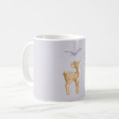 Purple Bow Deer Kaffeetasse (Vorderseite Links)
