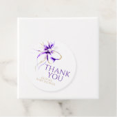 Purple Bow Thank You Baby Shower Geschenkanhänger (Beispiel)