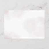 Purple Bow Watercolor Bridal Shower Advice Begleitkarte (Rückseite)