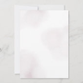 Purple Bow Watercolor Bridal Shower Einladung (Rückseite)