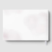 Purple Bow Watercolor Bridal Shower Gästebuch (Rückseite)