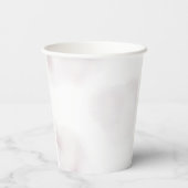 Purple Bow Watercolor Bridal Shower Pappbecher (Rückseite)