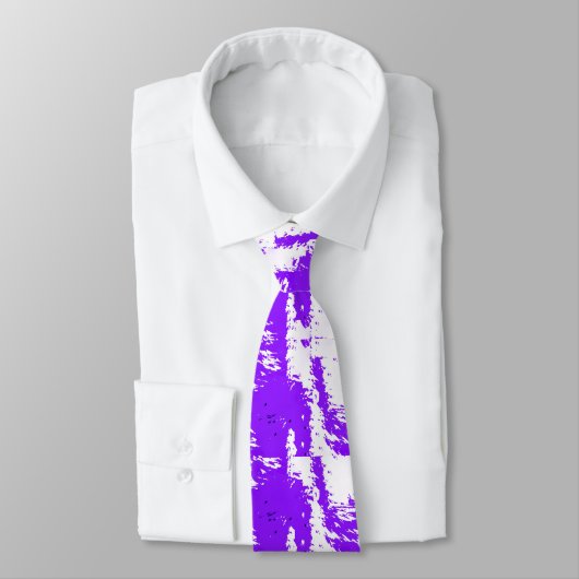 Purple Brushstroke Neck Tie for Artistic Impact Krawatte (Gebunden)