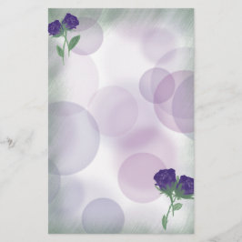 purple bubble rose briefpapier