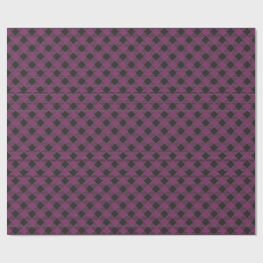 Purple Buffalo Plaid Geschenkpapier (Flach)