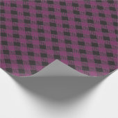 Purple Buffalo Plaid Geschenkpapier (Ecke)