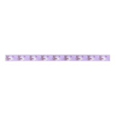 Purple Butterfly Birthday Satinband (Vorderseite)