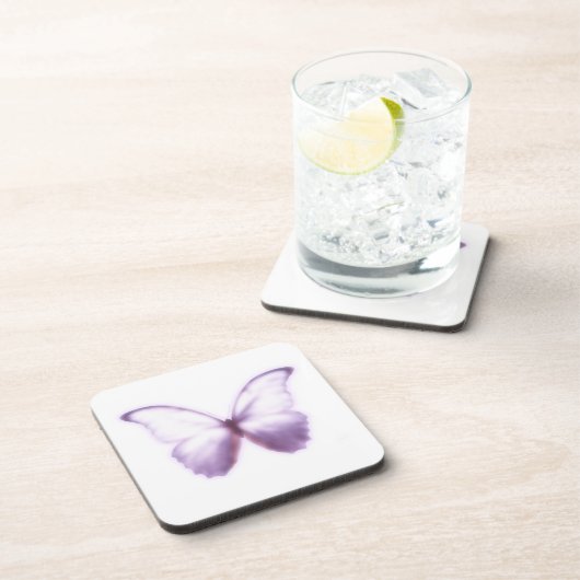 Purple Butterfly Coasters Getränkeuntersetzer (Rechte Seite)