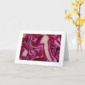 Purple Cabbage Card Karte (Gelbe Blume)