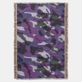 Purple Camo Abstract Decke (Vorderseite Vertikal)