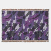 Purple Camo Abstract Decke (Vorderseite)