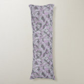 Purple Camo abstract Seitenschläferkissen (Vorderseite Vertikal)