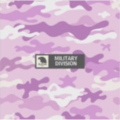 Purple Camouflage Pattern Aufkleber (Vorderseite)