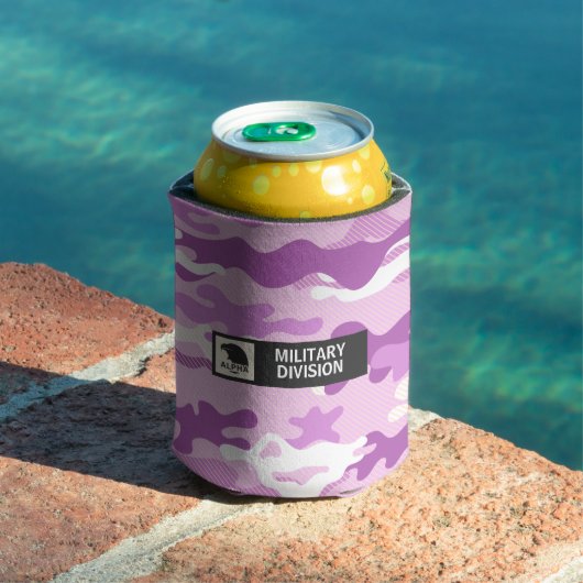 Purple Camouflage Pattern Beverage Insulator Dosenkühler (In Situ Pool)