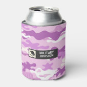 Purple Camouflage Pattern Beverage Insulator Dosenkühler (Kanne Vorderseite)