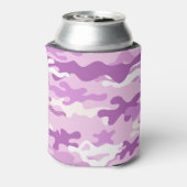 Purple Camouflage Pattern Beverage Insulator Dosenkühler (Kanne Rückseite)