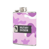 Purple Camouflage Pattern Flachmann (Links)