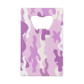 Purple Camouflage Pattern Geldbeutel Flaschenöffner (Rückseite)