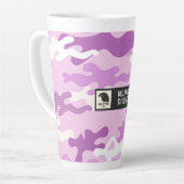 Purple Camouflage Pattern Milchtasse (Linke Ecke)