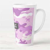 Purple Camouflage Pattern Milchtasse (Rechts)