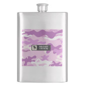 Purple Camouflage Pattern Military  Flachmann (Vorderseite)