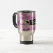 Purple Camouflage Pattern Reisebecher (Vorderseite Links)
