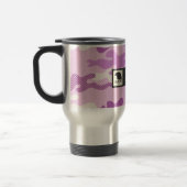 Purple Camouflage Pattern Reisebecher (Links)