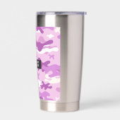 Purple Camouflage Pattern Thermobecher (Links)