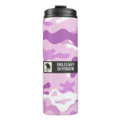 Purple Camouflage Pattern Thermosbecher (Vorderseite)