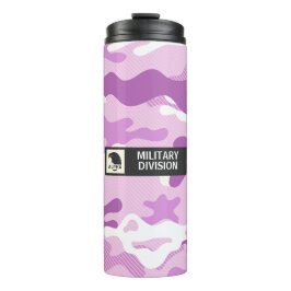 Purple Camouflage Pattern Thermosbecher