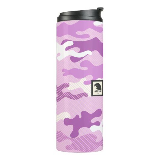 Purple Camouflage Pattern Thermosbecher (Nach links gedreht)