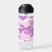 Purple Camouflage Pattern Trinkflasche (Rückseite)