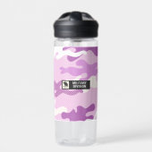Purple Camouflage Pattern Trinkflasche (Vorderseite)