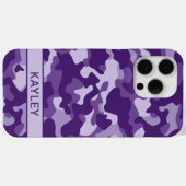 Purple Camouflage Personalized Case-Mate iPhone Hülle (Rückseite (Horizontal))