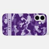 Purple Camouflage Personalized Case-Mate iPhone Hülle (Rückseite (Horizontal))