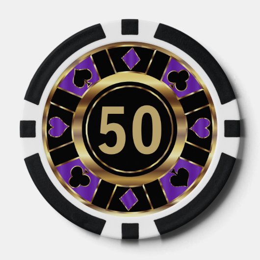 Purple Casino Chip Las Vegas (Vorderseite)