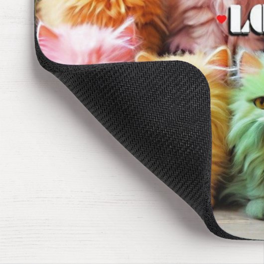 Purple Cat Mouse Pad – Perfect Gift for Cat Lovers Mousepad (Ecke)