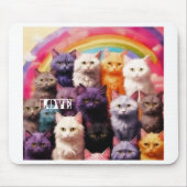Purple Cat Mouse Pad – Perfect Gift for Cat Lovers Mousepad (Vorne)
