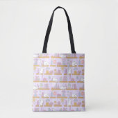 Purple Cats Library Book Cute Girl Pastel Reader Tasche (Vorderseite)