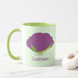 Purple Cauliflower Vegetable Food Tasse