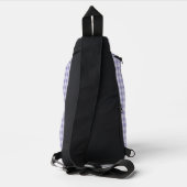 Purple Checkerboard Pattern Crossbody Bag (Rückseite)