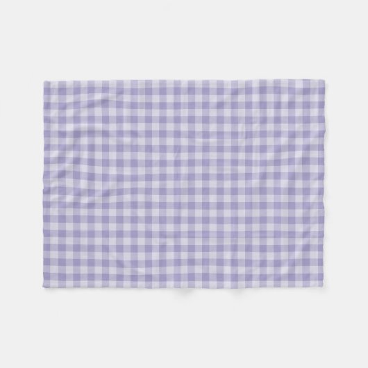 Purple Checkerboard Pattern Fleecedecke (Vorderseite (Horizontal))