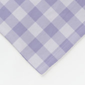 Purple Checkerboard Pattern Fleecedecke (Ecke)
