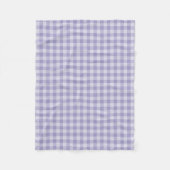 Purple Checkerboard Pattern Fleecedecke (Vorderseite)
