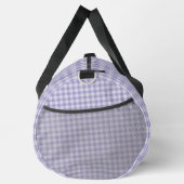 Purple Checkerboard Pattern Large Duffle Bag (Rechts)