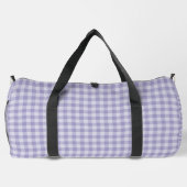 Purple Checkerboard Pattern Large Duffle Bag (Rückseite)